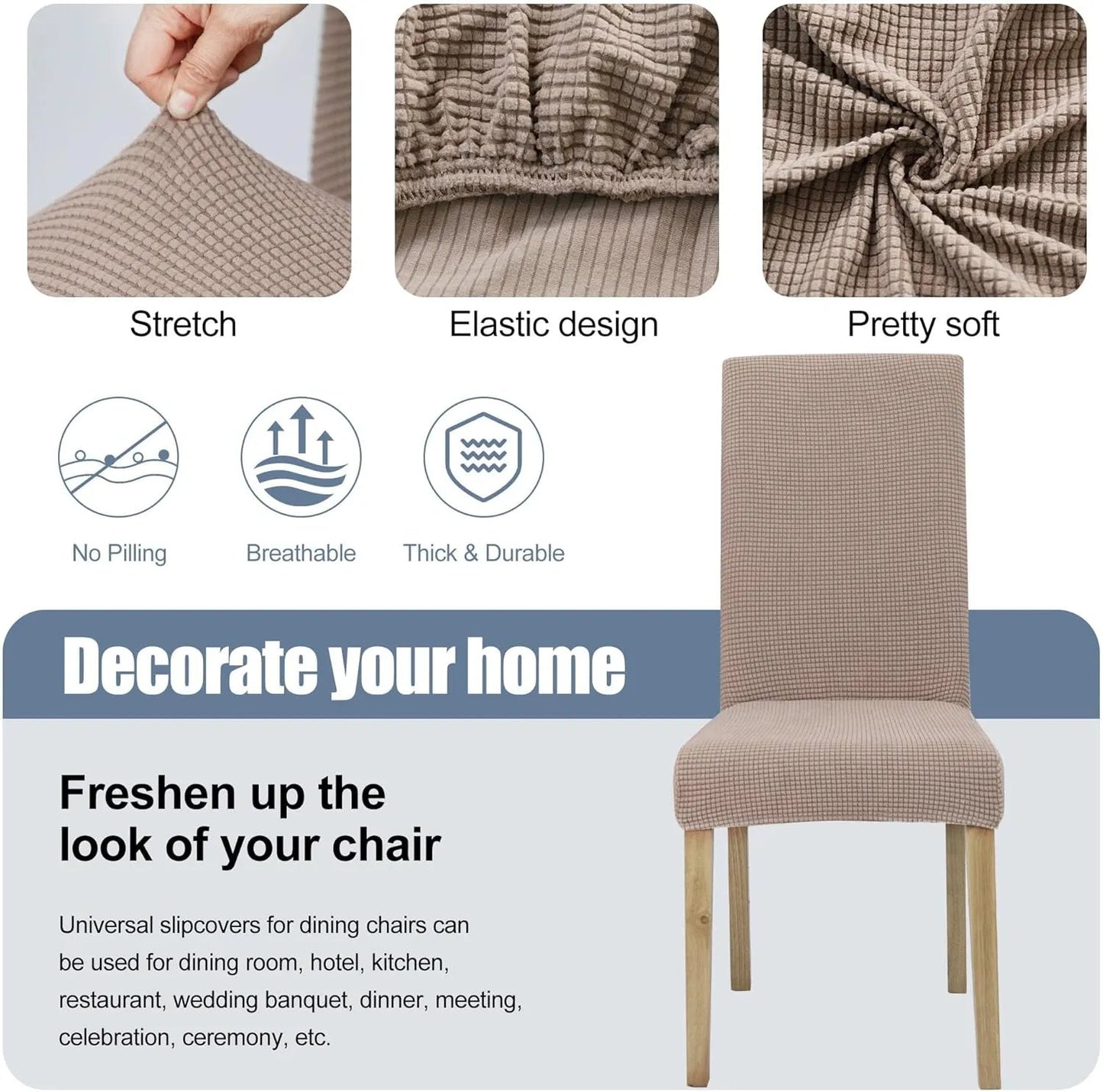 PrettyGuard™ Waterproof Stretch Chair Covers