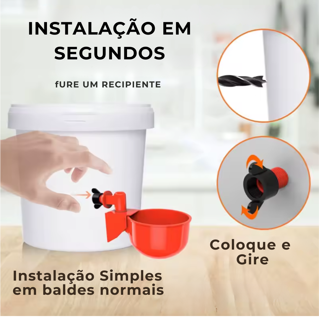 Bebedouro Automático para Aves - ÚLTIMAS UNIDADES NA PROMOÇÃO 🔥
